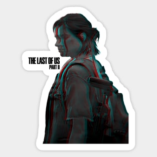 Last of Us Ellie anglyph art Sticker